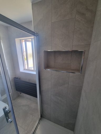 Bathrooms Kitchens and Gardens Shower alcove design Manhattan tray tiles B&Q